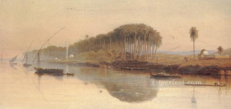 ナイル川沿いのシェイク・アバデ エドワード・リア油絵